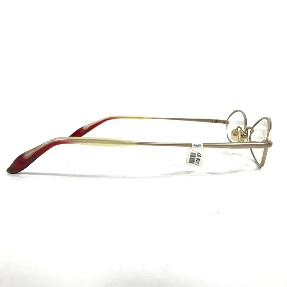 BCPC BP-149 COL.03 Eyeglasses Frames Red Gold Round Oval Full Rim 47-17-134
